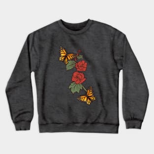 Natures Monarch Butterflies Crewneck Sweatshirt